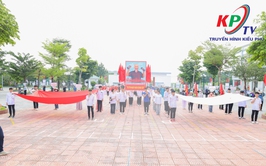 Xã Kiều Phú sơ duyệt diễu hành và đồng diễn chuẩn bị cho Khai mạc, Bế mạc Đại hội TDTT xã lần thứ I năm 2025