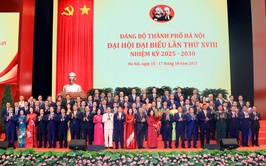 Bế mạc Đại hội đại biểu Đảng bộ thành phố Hà Nội khóa XVIII, nhiệm kỳ 2025-2030