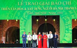 Báo Hànộimới giành giải A - Giải báo chí về Phát triển văn hóa và xây dựng người Hà Nội thanh lịch, văn minh lần thứ VIII