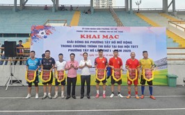 UBND phường Tây Hồ tổ chức thành công giải bóng đá phường mở rộng