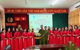 Chi Hội Phụ nữ Công an xã Thanh Trì: Phát huy truyền thống anh hùng, bản lĩnh của Phụ nữ Công an nhân dân