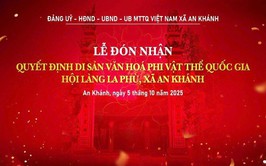 Thông báo về việc tổ chức lễ đón nhận Quyết định Di sản văn hóa phi vật thể quốc gia – Hội làng La Phù, xã An Khánh
