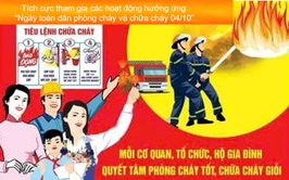 BÀI TUYÊN TRUYỀN   NGÀY TOÀN DÂN PHÒNG CHÁY VÀ CHỮA CHÁY” (04/10)