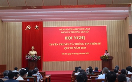 Đảng ủy phường Yên Sở tổ chức Hội nghị nghe thông tin thời sự trong nước và quốc tế quý III/2025