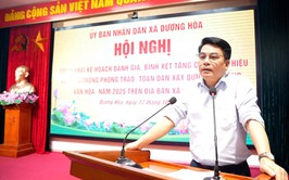 UBND xã triển khai kế hoạch đánh giá, bình xét, xét tặng các danh hiệu văn hoá trong phong trào “Toàn dân đoàn kết xây dựng đời sống văn hoá” năm 2025 