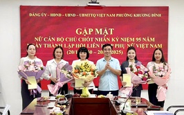 Khương Đình: Gặp mặt nữ cán bộ chủ chốt nhân kỷ niệm 95 năm thành lập Hội Liên hiệp Phụ nữ Việt Nam
