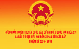Kế hoạch tuyên truyền bầu cử đại biểu Quốc hội khóa XVI và HĐND các cấp nhiệm kỳ 2026 - 2031