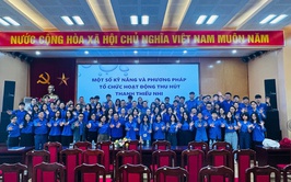 Tập huấn kỹ năng và phương pháp tổ chức hoạt động thu hút thanh thiếu nhi trong giai đoạn hiện nay cho cán bộ đoàn phường Tây Hồ, Phú Thượng, Hồng Hà năm 2025