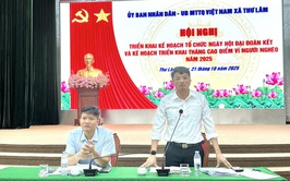 UBND – UB MTTQ Việt Nam xã Thư Lâm tổ chức hội nghị triển khai Kế hoạch tổ chức Ngày hội Đại đoàn kết và Kế hoạch triển khai tháng cao điểm vì người nghèo năm 2025.
