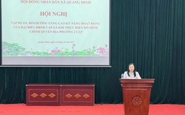 HĐND xã Quang Minh tổ chức lớp tập huấn, bồi dưỡng kỹ năng hoạt động cho đại biểu HĐND xã khóa I, nhiệm kỳ 2021 - 2026

