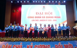 Đại hội Công đoàn xã Quang Minh lần thứ I, nhiệm kỳ 2025-2030 thành công tốt đẹp