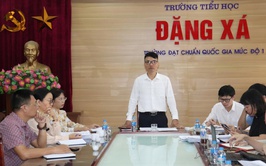 Ban Kinh tế - Ngân sách Hội đồng nhân dân xã Thuận An giám sát giám sát tại trường Tiểu học Đặng Xá