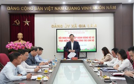 Đảng ủy xã Gia Lâm tổ chức hội nghị Ban Chấp hành Đảng bộ thực hiện quy trình công tác cán bộ
