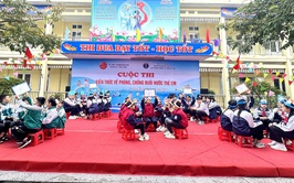 Xã Hồng Sơn phối hợp tổ chức Cuộc thi kiến thức về phòng, chống đuối nước trẻ em năm 2025