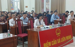 Ban thường vụ Đảng ủy xã Liên Minh tiếp sóng Hội nghị trực tuyến tập huấn 04 thủ tục hành chính