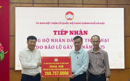 Đảng bộ, chính quyền và nhân dân xã Phú Nghĩa chung tay hỗ trợ đồng bào lũ lụt 518.757.000 đồng

