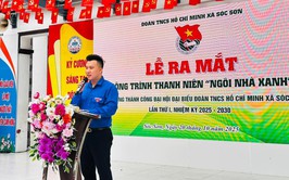 ĐOÀN TNCSHCM XÃ SÓC SƠN RA MẮT  CÔNG TRÌNH THANH NIÊN “NGÔI NHÀ XANH” – HÀNH ĐỘNG NHỎ, Ý NGHĨA LỚN
