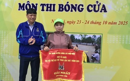 Bế mạc và trao giải môn bóng cửa nội dung thi đấu của Đại hội TDTT xã Nội Bài lần thứ 1 năm 2025