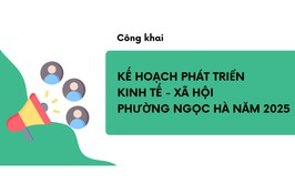 Kế hoạch phát triển kinh tế - xã hội phường Ngọc Hà năm 2025