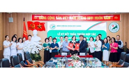TYT phường Long Biên ký kết thoả thuận hợp tác hỗ trợ chuyên môn trong khám bệnh, chữa bệnh với Bệnh viện Đa khoa Đức Giang