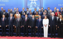 Lễ đón chính thức các Trưởng đoàn tại Lễ mở ký Công ước Liên hợp quốc về chống tội phạm mạng