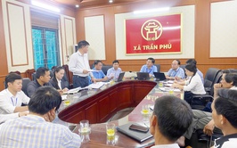 Thường trực Đảng ủy xã Trần Phú làm việc với Ban xây dựng đảng và Ban chấp hành hội nông dân