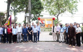 HÒA XÁ GẮN BIỂN CÔNG TRÌNH SỐ HÓA DI TÍCH QUỐC GIA ĐỀN ĐỨC THÁNH CẢ