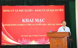 Lớp tập huấn bồi dưỡng nghiệp vụ công tác tuyên giáo – dân vận của Đảng năm 2025