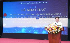UBND xã Gia Lâm khai mạc Tuần lễ hưởng ứng học tập suốt đời năm 2025