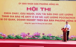 Phường Hồng Hà phát huy phương châm 4 tại chỗ, giảm thiệt hại do cháy, nổ gây ra
