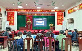 Xã Thượng Phúc tham dự hội nghị trực tuyến về tập huấn sử dụng phần mềm quản lý cơ sở dữ liệu cán bộ, công chức, viên chức