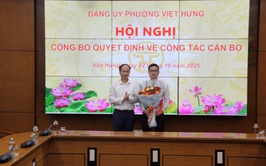 CÔNG BỐ: Quyết định Phó Ban Xây dựng Đảng phường Việt Hưng