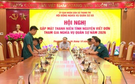 Thanh niên xã Thanh Trì: Hăng hái viết đơn tình nguyện nhập ngũ, nối tiếp truyền thống vẻ vang