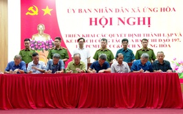 ỨNG HÒA TRIỂN KHAI NHIỆM VỤ CÔNG TÁC CỦA CÁC BAN CHỈ ĐẠO 197, 138, PCMT, PCCC&CNCH.