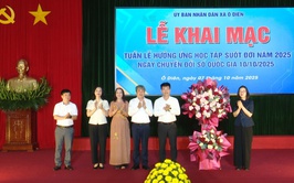 Xã Ô Diên khai mạc Tuần lễ hưởng ứng học tập suốt đời và phát động phong trào thi đua đổi mới sáng tạo, chuyển đổi số
