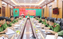 Lãnh đạo CATP Hà Nội làm việc tại Công an xã Quốc Oai