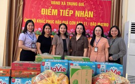 CHUNG TAY HỖ TRỢ NHÂN DÂN XÃ TRUNG GIÃ KHẮC PHỤC ẢNH HƯỞNG MƯA BÃO 