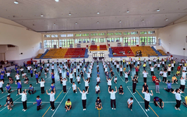 Học sinh xã đan phượng tích cực tập luyện chuẩn bị cho đại hội thể dục thể thao năm 2025
