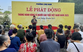 Phường Lĩnh Nam tổ chức Lễ phát động tháng hành động vì người cao tuổi Việt Nam năm 2025.