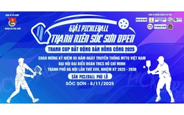 SÔI ĐỘNG GIẢI PICKLEBALL THANH NIÊN SÓC SƠN MỞ RỘNG – TRANH CÚP BẤT ĐỘNG SẢN HỒNG CÔNG LẦN THỨ I NĂM 2025