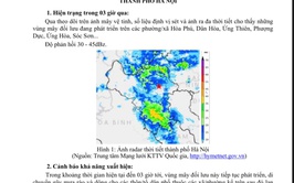 ỦY BAN NHÂN DÂN PHƯỜNG VĂN MIẾU – QUỐC TỬ GIÁM CẢNH BÁO DÔNG, SÉT, MƯA DÁ VÀ MƯA LỚN CỤC BỘ TRÊN ĐỊA BÀN THÀNH PHỐ HÀ NỘI