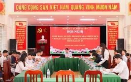 Hội nghị nghe báo cáo tiến độ triển khai Chiến dịch “90 ngày làm giàu, làm sạch cơ sở dữ liệu đất đai”