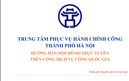 HƯỚNG DẪN CÁC BƯỚC NỘP HỒ SƠ TRỰC TUYẾN TRÊN CỔNG DỊCH VỤ CÔNG QUỐC GIA