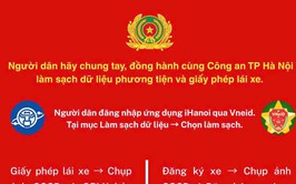 Công an xã Chương Dương hưởng ứng cao điểm 60 ngày đêm tổng rà soát, làm sạch dữ liệu đăng ký xe máy và giấy phép lái xe