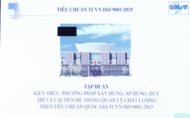 Xã Thượng Phúc tổ chức hội nghị tập huấn kiến thức Hệ thống quản lý chất lượng theo tiêu chuẩn Quốc gia TCVN ISO 9001:2015