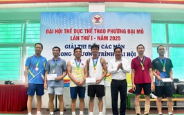 Giải thi đấu các môn Bóng bàn, Cầu lông và Bóng chuyền hơi trong khuôn khổ Đại hội TDTT phường Đại Mỗ lần thứ I năm 2025