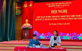 SƠN TÂY CHỐT QUÂN SỐ KHÁM TUYỂN NGHĨA VỤ QUÂN SỰ NĂM 2026