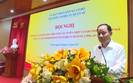 UBND XÃ CỔ ĐÔ TỔ CHỨC HỘI NGHỊ ĐÁNH GIÁ TIẾN ĐỘ THỰC HIỆN CÔNG TÁC TUYỂN CHỌN VÀ GỌI CÔNG DÂN NHẬP NGŨ NĂM 2026