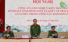 Công an xã Phú Cát tổ chức hội nghị công an lắng nghe ý kiến nhân dân năm 2025