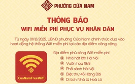 Thông báo WiFi miễn phí phục vụ nhân dân 